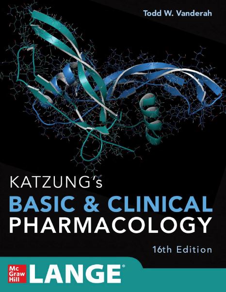 دانلود کتاب فارماکولوژی کاتزونگ و تروور 2024 ویرایش ۱۶ (Katzung’s Basic & Clinical Pharmacology)